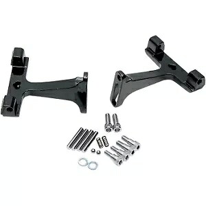 Drag Specialty ハーレー ツーリング 93-20 用 ブラック パッセンジャー フロアボード マウント Drag Specialties Black Passenger Floorboard Mounts for Harley Touring 93-20 【並行輸入品】