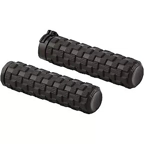 Arlen Ness 07-350 ブラック Air Trax ハンドグリップ ハーレーケーブルオプスロットル用 Arlen Ness 07-350 Black Air Trax Hand Grips for Harley Cable Op Throttle 【並行輸入品】