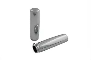 V-Twin 28-0581 ハーレーケーブルOP用クロームスムージースタイルハンドグリップセット V-Twin 28-0581 Chrome Smoothie Style Hand Grip Set for Harley Cable Op 【並行輸入品】