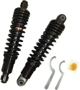 Drag Specialty 1310-1664 ブラック 13 インチ高さ調整可能高耐久リアショック Drag Specialties 1310-1664 Black 13\