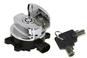V-Factor 15019 クローム サイド ヒンジ イグニッション スイッチ ハーレー ソフテイル ロードキング FXDWG V-Factor 15019 Chrome Side Hinge Ignition Switch Harley Softail Road King FXDWG 【並行輸入品】