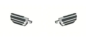 Kuryakyn 4425 クローム パイロット フットペグ ハーレーオスマウントアダプター付き Kuryakyn 4425 Chrome Pilot Foot Pegs with Harley Male Mount Adapters 【並行輸入品】