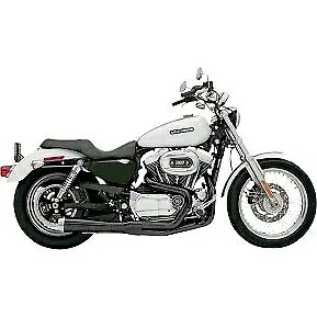 Bassani ブラック ショート アップスウェプト ロード レイジ 2:1 エキゾースト システム スポーツスター 86-03 XL用 Bassani Black Short Upswept Road Rage 2:1 Exhaust System for Sportster 86-03 XL 【並行輸入品】