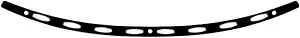 メンフィス シェード フロントガラス トリム 楕円 ブラック コントラスト カット f ハーレー ツーリング 14-21 Memphis Shades Windshield Trim Ellipse Black Contrast Cut f Harley Touring 14-21 【並行輸入品】