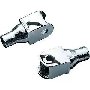 Kuryakyn 8803 クローム テーパード フットペグ アダプター Kuryakyn 8803 Chrome Tapered Foot Peg Adapters 【並行輸入品】