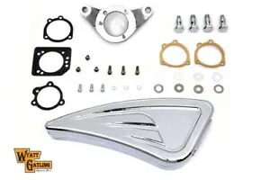 V-Twin 34-1629 クローム ワイアット ガトリング エア クリーナー アセンブリ 93-07 FXD & FXST 用 V-Twin 34-1629 Chrome Wyatt Gatling Air Cleaner Assembly for 93-07 FXD & FXST 【並行輸入品】