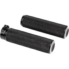 Arlen Ness 07-308 ブラック フュージョン デュアル リング ハンド グリップ ハーレー ケーブル オプ スロットル用 Arlen Ness 07-308 Black Fusion Dual Ring Hand Grips for Harley Cable Op Throttle 【並行輸入品】