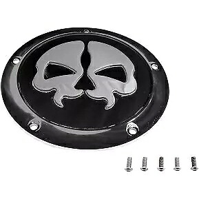 Drag Specialty 1107-0553 ブラック スプリット スカル ダービー カバー 16-23 M8 ツーリング用 Drag Specialties 1107-0553 Black Split Skull Derby Cover for 16-23 M8 Touring 【並行輸入品】
