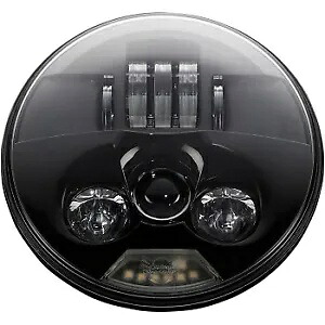 Custom Dynamics PB-7-B ブラック 7 インチ ProBeam LED ヘッドランプ ハーレー用 Custom Dynamics PB-7-B Black 7\
