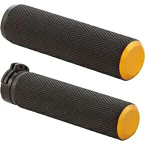 Arlen Ness 07-337 ハーレーケーブルオプスロットル用ゴールドフュージョンローレットハンドグリップ Arlen Ness 07-337 Gold Fusion Knurled Hand Grips for Harley Cable Op Throttle 【並行輸入品】 41,470円