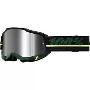 100% Accuri 2 ゴーグル Overlord ミラーレンズ付き ATV UTV オフロード モトクロス ライディング 100% Accuri 2 Goggles Overlord with Mirror Lens ATV UTV Offroad Motocross Riding 【並行輸入品】
