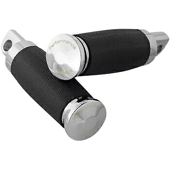 パフォーマンスマシン (PM) 0035-0083-CH ラバー & クローム コンター フットペグ PERFORMANCE MACHINE (PM) 0035-0083-CH Rubber & Chrome Contour Footpeg 【並行輸入品】