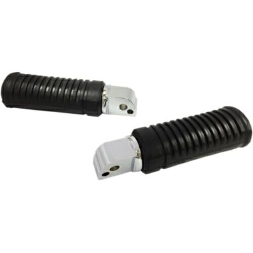 Drag Specialty 1620-1849 M8 ソフテイル 18-23 用ブラック ラバー パッセンジャー フットペグ Drag Specialties 1620-1849 Black Rubber Passenger Foot Pegs for M8 Softail 18-23 【並行輸入品】