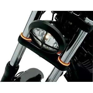 カスタムダイナミクス TW39AS TruWRAPZ LED フォークライト スモークアンバー 39mm ハーレー用 Custom Dynamics TW39AS TruWRAPZ LED Fork Lights Smoke Amber 39mm for Harley 【並行輸入品】