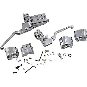 Drag Specialty 0610-0500 クローム ハンドルバー コントロール キット スイッチなし 82-84 FLH Drag Specialties 0610-0500 Chrome Handlebar Control Kit w/o Switches 82-84 FLH 【並行輸入品】