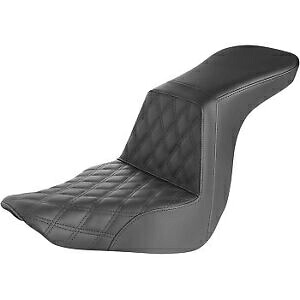 SADDLEMEN ブラック ステップアップシート 格子ステッチ 18-22 ローライダー 18-21 スポーツグライド SADDLEMEN Black Step-Up Seat Lattice Stitch 18-22 Low Rider 18-21 Sport Glide 【並行輸入品】
