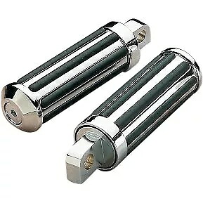Drag Specialty DS-253700 ハーレーオスマウント用クロームレールフットペグ Drag Specialties DS-253700 Chrome Rail Foot Pegs for Harley Male Mount 【並行輸入品】