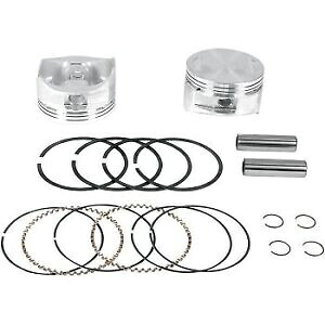 S&S Cycle 92-1401 ピストンキット +.010 100 インチ / 107 インチ S&S モーター用 S&S Cycle 92-1401 Piston Kit +.010 for 100\\\