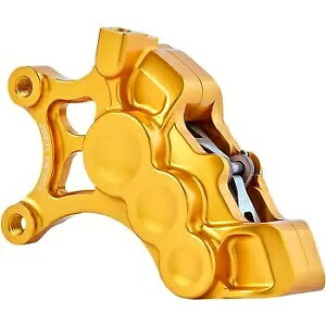 Arlen Ness 02-201 ゴールド フロント左 6 ピストン ディファレンシャル ボア ブレーキ キャリパー Arlen Ness 02-201 Gold Front Left Six-Piston Differential Bore Brake Caliper 【並行輸入品】