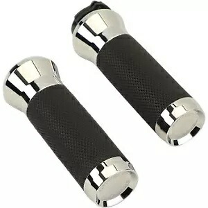 LA CHOPPERS LA-7492-00 ハーレーエレクトロニック TBW 用クロームハンドグリップ LA CHOPPERS LA-7492-00 Chrome Hand Grips for Harley Electronic TBW 【並行輸入品】
