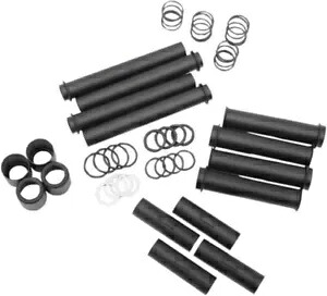 Drag Specialty 0928-0043 ハーレーツインカム用サテンブラックプッシュロッドチューブキット Drag Specialties 0928-0043 Satin Black Pushrod Tube Kit for Harley Twin Cam 【並行輸入品】