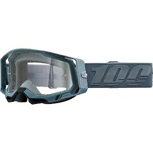 100% Racecraft 2 ゴーグル バトルシップ クリアレンズ オフロード ATV MX ダートバイク 100% Racecraft 2 Goggles Battleship Clear Lens Offroad ATV MX Dirt Bike 【並行輸入品】