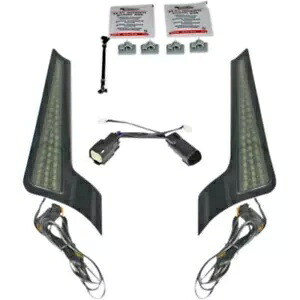 カスタム ダイナミクス フェイシア LED パネル ブラック & スモーク 14-20 FLHX/FLTRX/FLHRS 用 Custom Dynamics Fascia LED Panels Black & Smoke for 14-20 FLHX/FLTRX/FLHRS 【並行輸入品】