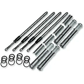 S&S 930-0123 Quickee 調整可能プッシュロッド クロームカバー付き ハーレー 17-20 M8用 S&S 930-0123 Quickee Adjustable Pushrods with Chrome Covers for Harley 17-20 M8 【並行輸入品】