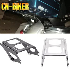 09-13 ハーレーツーリング用クイック取り外し可能ツーアップツアーパックパックトランクマウントラック For 09-13 Harley Touring Quick Detachable Two-UP Tour Pak Pack Trunk Mount Rack 【並行輸入品】