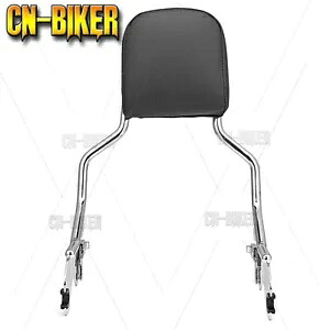 トリプル クローム シーシーバー バックレスト パッド 2018+ ハーレー スポーツ グライド ロー ライダー FLSB 用 Triple Chrome Sissy Bar Backrest Pad For 2018+ Harley Sport Glide Low Rider FLSB 【並行輸入品】