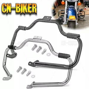 防錆口ひげハイウェイエンジンガードクラッシュバー 00-17 ハーレーソフテイル FL用 Rust-Proof Mustache Highway Engine Guard Crash Bar For 00-17 Harley Softail FL 【並行輸入品】