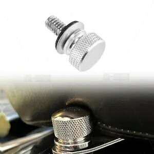 ハーレーダビッドソン ツーリング エレクトラグライド CVO ロードグライド シルバー シートボルトネジ用 for Harley Davidson Touring Electra Glide CVO Road Glide Silver Seat Bolt Screw 【並行輸入品】