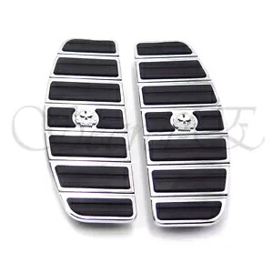 スカルライダー フットボードインサートキット トラディショナル D 87-15 ツーリング 86-15 ソフテイル用 Skull Rider Footboard Insert Kit Traditional D For 87-15 TOURING 86-15 SOFTAIL 【並行輸入品】