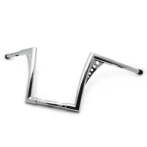 エイプハンガーバー ファット 1-1/4インチ 10インチ ライズ ハンドルバー ハーレー ソフテイル S に対応 Ape Hangers Bars Fat 1-1/4\