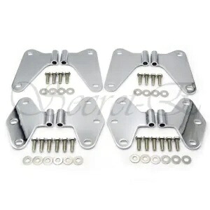 ジープ ラングラー JK ボディ ドア ヒンジ セット 8 ピース 4 Dr クローム ステンレス 2007-2017 Jeep Wrangler JK Body Door Hinge Set 8 pc 4 Dr Chrome Stainless 2007-2017 【並行輸入品】