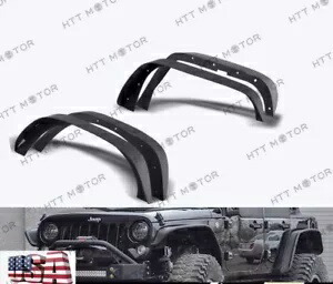 07-17 ジープラングラー JK スタビー ロック クローラー メタル フロント + リア フェンダー フレア 4 個 07-17 Jeep Wrangler JK Stubby Rock Crawler Metal Front+Rear Fender Flares 4pcs 【並行輸入品】