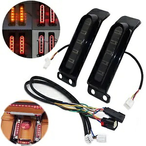 補助 LED ランプリアスモークレンズフェンダー照明ハーレーロードエレクトラグライド用 Auxiliary LED Lamp Rear Smoke Lens Fender Lighting For Harley Road Electra Glide 【並行輸入品】