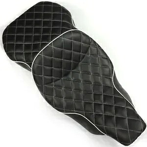 カスタム 2-up ダイヤモンド ステッチ シート 1997-2006 ハーレー FLHT-エレクトラグライド スタンダード用 Custom 2-up Diamond Stitch Seat For 1997-2006 Harley FLHT-Electra Glide Standard 【並行輸入品】
