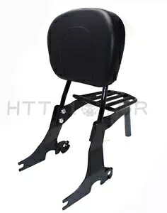 シシーバーバックレスト取り外し可能な荷物ラックハーレースポーツスター 94-03 ブラック sissybar backrest Detachable luggage rack For Harley Sportster 94-03 Black 【並行輸入品】