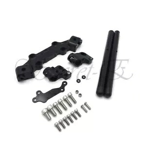 新しいクリップオンアダプタープレートハンドルバーセットヤマハ MT-09 FZ-09 2013-2016 ブラック New Clip-On Adapter Plate Handlebars Set For Yamaha MT-09 FZ-09 2013-2016 Black 【並行輸入品】