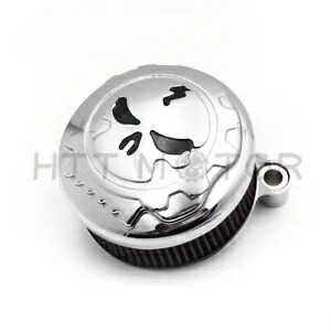 スカル エアクリーナーキット ハーレー 2008-2017 ロードキング FLHR ロードグライド FLTRX クロム用 Skull Air Cleaner Kit For Harley 2008-2017 Road King FLHR Road Glide FLTRX Chrom 【並行輸入品】