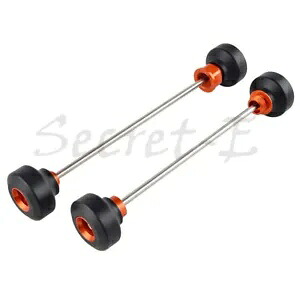 KTM 690 DUKE SMR SMC SM ENDURO用フロントリアアクスルホイールフォークプロテクタースライダー Front Rear Axle Wheel Fork Protector Sliders for KTM 690 DUKE SMR SMC SM ENDURO 【並行輸入品】