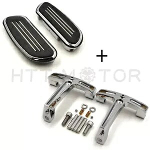 乗客フロアボードフットボードマウントブラケットキットハーレー FLH ツーリング 93-08 Ch Passenger Floorboard Footboard Mount Bracket Kit For Harley FLH Touring 93-08 Ch 【並行輸入品】