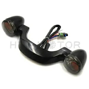 リアブレットブレーキ LED ライトバーターンシグナルハーレーストリートロードグライド 2010-17 Rear Bullet Brake LED Light Bar Turn Signal For Harley Street Road Glide 2010-17 【並行輸入品】