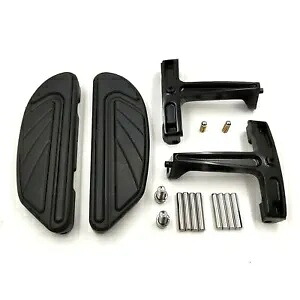 エアフロー ブラック パッセンジャー フロアボード マウント ブラケット キット ハーレー ツーリング FLHR 93-用 Airflow Black Passenger Floorboard Mount Bracket Kit For Harley Touring FLHR 93- 【並行輸入品】