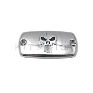 ホンダ ヴァルキリー ゴールドウィング VTX シャドウ Ma 用クローム ブレーキ液リザーバー キャップ スカル Chrome Brake Fluid Reservoir Cap Skull For Honda Valkyrie Goldwing VTX Shadow Ma 【並行輸入品】