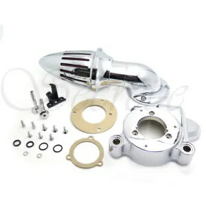 クローム ブレット エア クリーナー キット 2014 年以降のハーレーダビッドソン エレクトラグライド FLH 用 Chrome Bullet Air Cleaner Kits For 2014 and up Harley Davidson Electra Glide Flh 【並行輸入品】