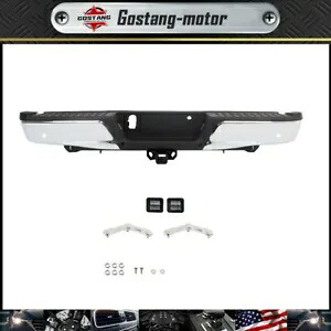 クローム リアバンパー 2015-2019 フォード F150 用 高耐久牽引 & センサー穴付き Chrome Rear Bumper For 2015-2019 Ford F150 w/ Heavy Duty Tow & Sensor Hole 【並行輸入品】|カスタムパーツ WORLD倉庫