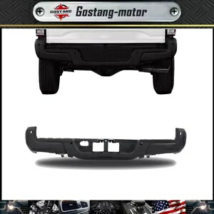 リアステップバンパーアセンブリ ブラック センサー穴付き 2016-2023 トヨタ タコマに適合 Rear Step Bumper Assembly Black W/ Sensor Holes Fit For 2016-2023 Toyota Tacoma 【並行輸入品】