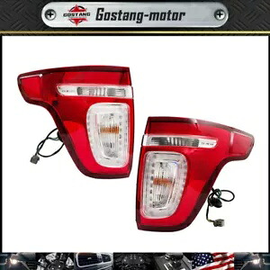 フォード エクスプローラー 2011-2015 ハロゲンレッドクリア左&右側テールライトランプ用 For Ford Explorer 2011-2015 Halogen Red Clear Left&Right Side Tail Light Lamps 【並行輸入品】|カスタムパーツ WORLD倉庫